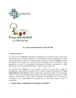 projet - Ruralys