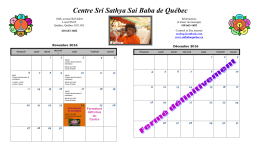 Centre Sri Sathya Sai Baba de Québec
