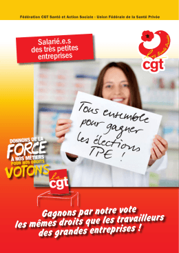 4 pages TPE - Fédération CGT Santé et Action sociale