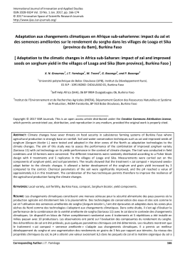 Adaptation aux changements climatiques en Afrique