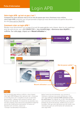 fiche d`information `APB