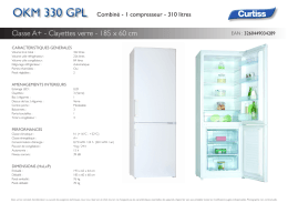 Classe A+ - Clayettes verre - 185 x 60 cm