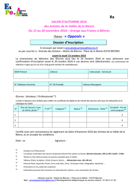 Thème : « Opposés