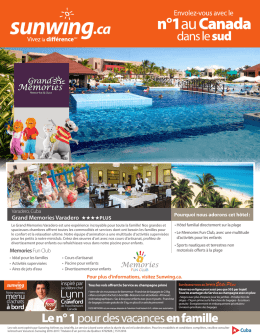 Le Grand Memories Varadero, parfait pour les familles avec le