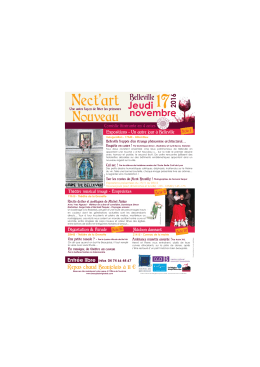 Affiche Nect`Art Nouveau 2016 A4