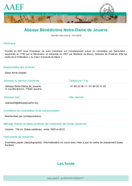Abbaye B&eacute;n&eacute;dictine Notre-Dame de Jouarre