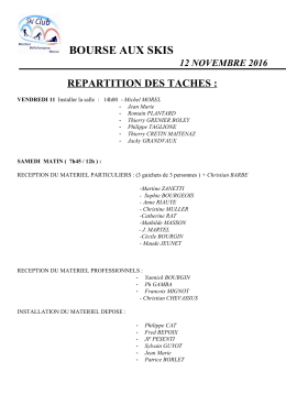 bourse aux skis 12 novembre 2016