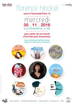 Voir l`affiche - Université Paris 13