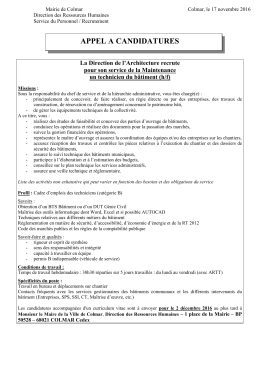 1 technicien du bâtiment (h/f)