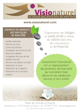 Plaquette assoc visionaturel 2016