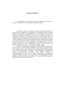 La République n`est pas un dogme. Je dirais même que ce n
