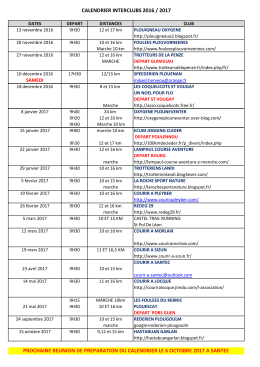 Planning - Coquelicots