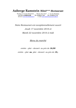 17 et 22 novembre 2016