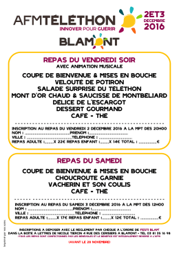 Bulletin de réservation ici