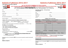 Bulletin adhesion PROF 2016-2017 - IFY IDF