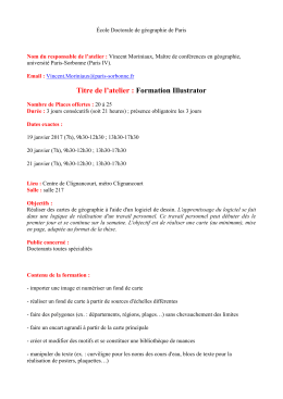 Illustrator - Ecole Doctorale de G&eacute;ographie de Paris