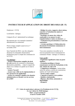 Offre d`emploi