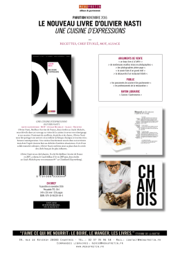 Une cuisine d`expressions &ndash; Olivier Nasti