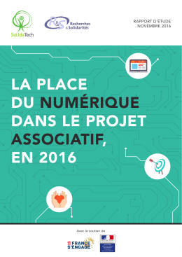 la place du numérique dans le projet associatif, en 2016