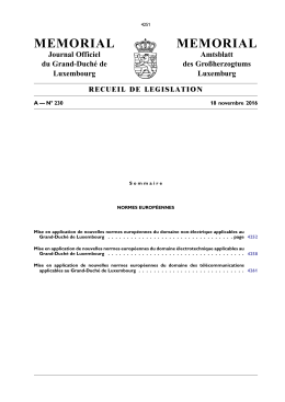 A - N&deg; 230 / 18 novembre 2016