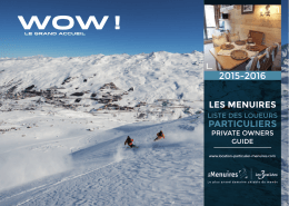 Loueurs Particuliers Les Menuires