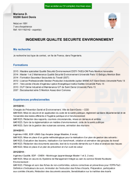 ingenieur qualite securite environnement