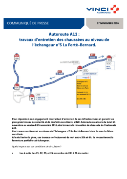 Autoroute A11 - VINCI Autoroutes