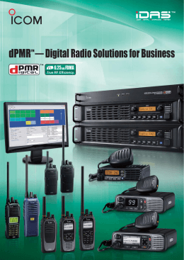 dPMR &mdash; Digital Radio Solutions for Business