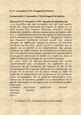 Ce Jourd`hui dix Sept novembre mil Sept cent quatre