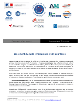 Lancement du guide « L`assurance