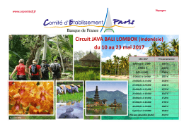 Circuit Java Bali Lombok