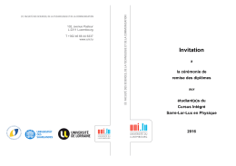 Invitation remise diplome 2016 UL_fr_de - Saar-Lor