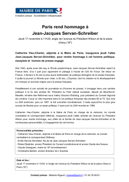 Paris rend hommage à Jean-Jacques Servan