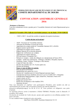 convocation assemblee generale 2016