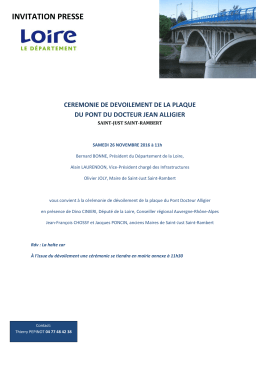 invitation presse - D&eacute;partement de la Loire