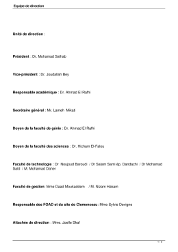 Equipe de direction