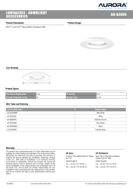 luminaires - downlight accessories au-bz600