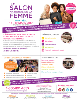 17 - 19 MARS 2017 - The National Women`s Show