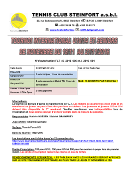 Tournoi de novembre
