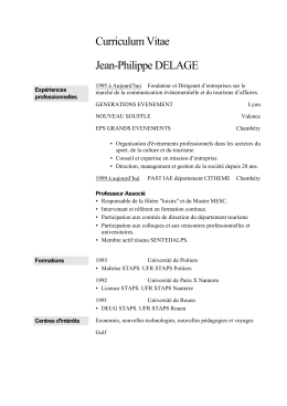 Curriculum Vitae Jean