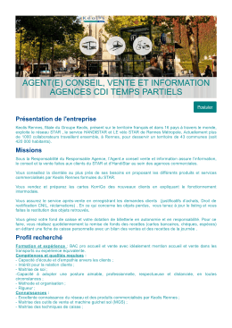 Kéolis-Agent(e) conseil vente et information agences CDI temps