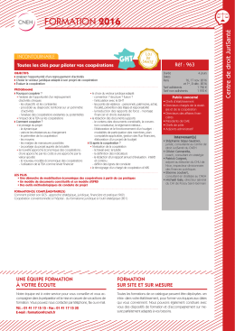 formation 2016