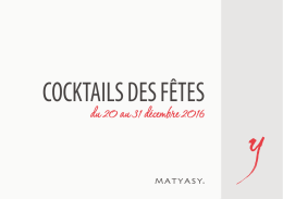 cocktails des fêtes