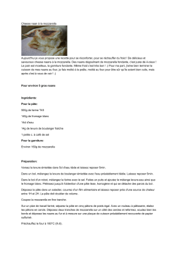 Cheese naan &agrave; la mozzarella Aujourd`hui je vous propose une