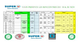 Consulter le planning