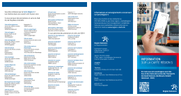 information sur la carte r&eacute;gion s
