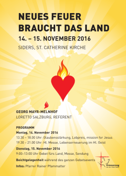 neues feuer braucht das land