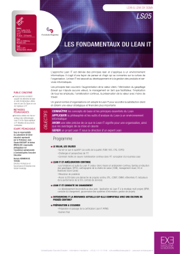 the training brochure