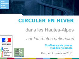 circuler en hiver - Internet Services de l`Etat en Hautes