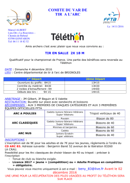 COMITE DU VAR DE TIR A L`ARC